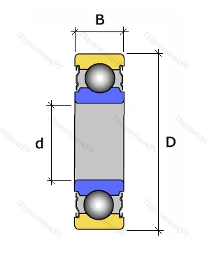 Однорядный шариковый подшипник