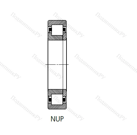 Цилиндрический роликовый подшипник 692409 Л (NUP 409 MNR) в Химках