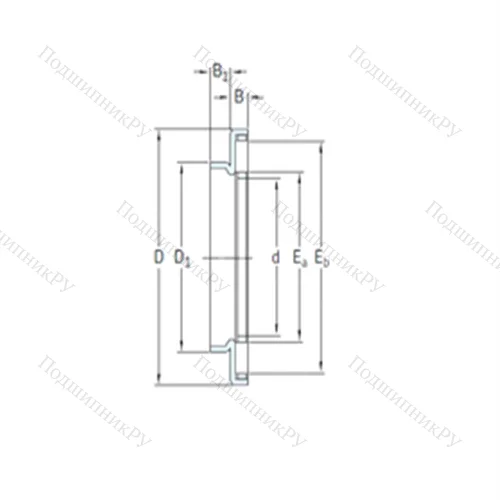 Подшипник игольчатый упорный AXW 25