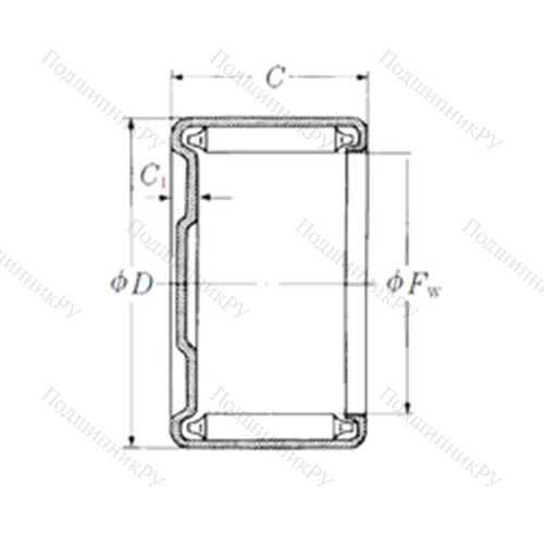 Подшипник игольчатый радиальный M-781