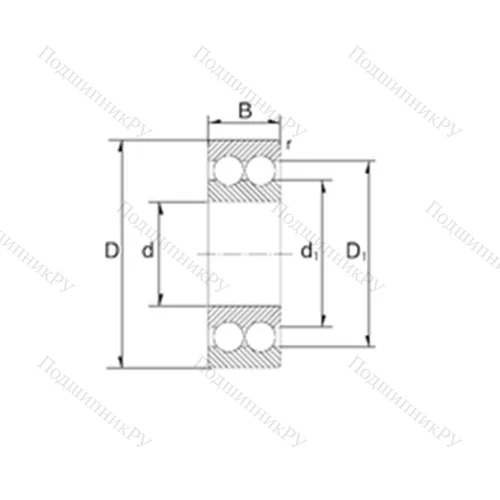 Подшипник шариковый радиально-упорный 3201