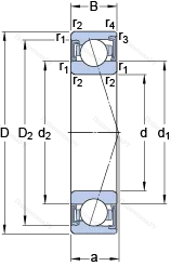 Подшипник S 7210 ACD/HCP 4A