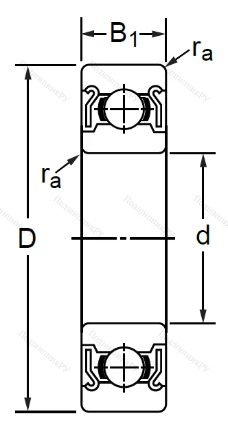 Дюймовый шариковый подшипник RLS 4 ZZ (LJ 1/2-2Z) в Химках