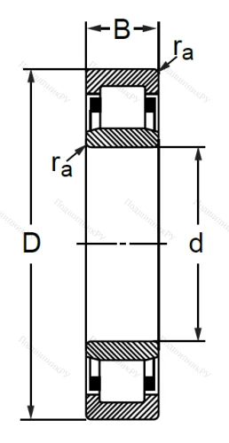 Цилиндрический роликовый подшипник 32622 Л (NU 2322 M) в Химках