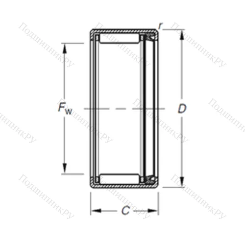 Подшипник игольчатый радиальный JT-2421