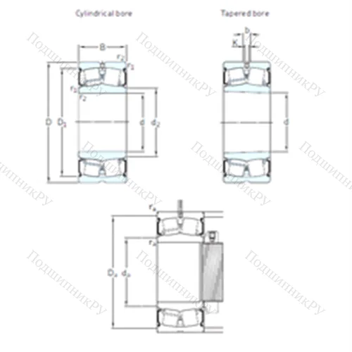 Подшипник роликовый радиальный самоцентрирующийся BS 2-2316-2CS/VT 143 от производителя  SKF