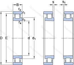 Подшипник N 1024 KTNHA/HC 5SP