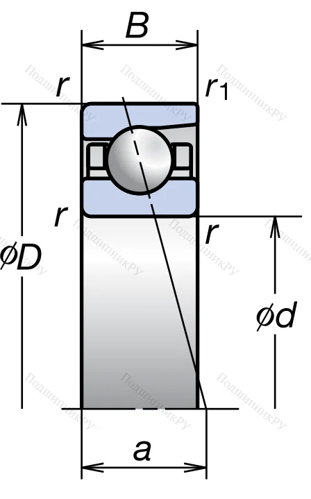 Сверхточный подшипник 7005 A 5TRSULP 3