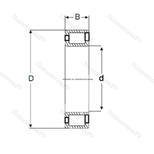 Подшипник роликовый радиальный NCF 2928 V