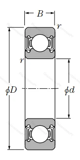 Однорядный шариковый подшипник
