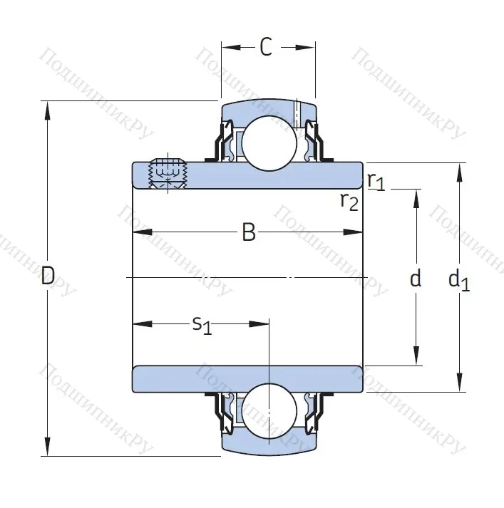Корпусный подшипник YAR 206-104-2F 1SOYZMHZ63 в Химках