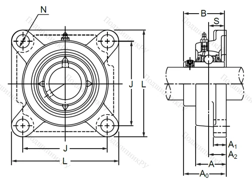 Подшипниковый корпус  F 206 в Химках