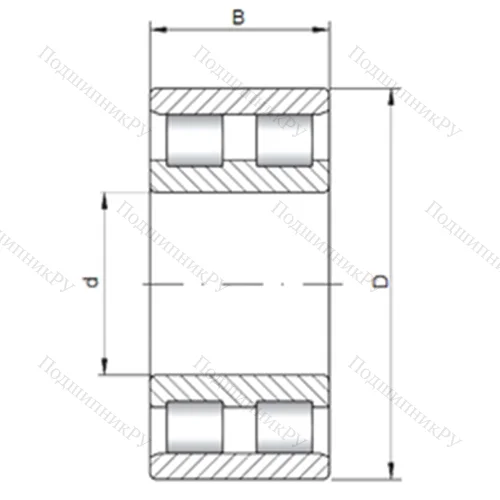 Подшипник роликовый радиальный NN 3128 от производителя  CX Подшипник роликовый радиальный NN 3128 от производителя  CX