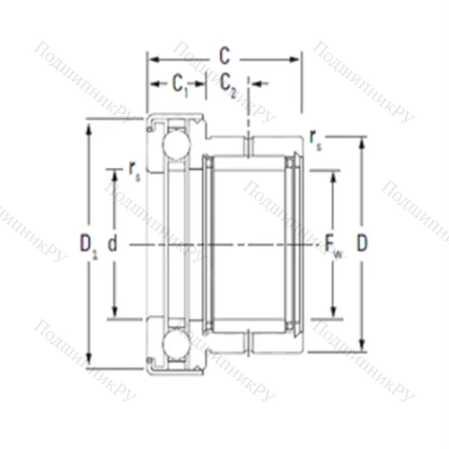 Подшипник комбинированный NAXK 20Z
