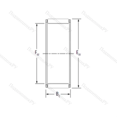 Подшипник игольчатый радиальный RFU 263017