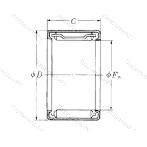 Подшипник игольчатый радиальный J-55
