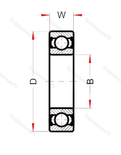 Высокотемпературный подшипник 6201 BHTS ZZ C 4 220°-250° от производителя  SNB