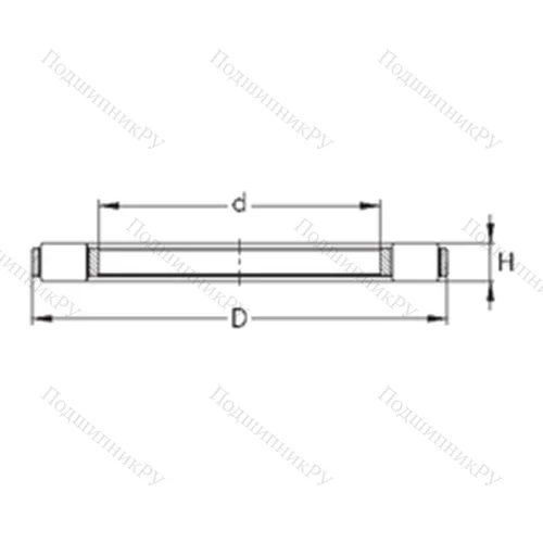 Подшипник роликовый упорный K 81252-MB от производителя  NKE
