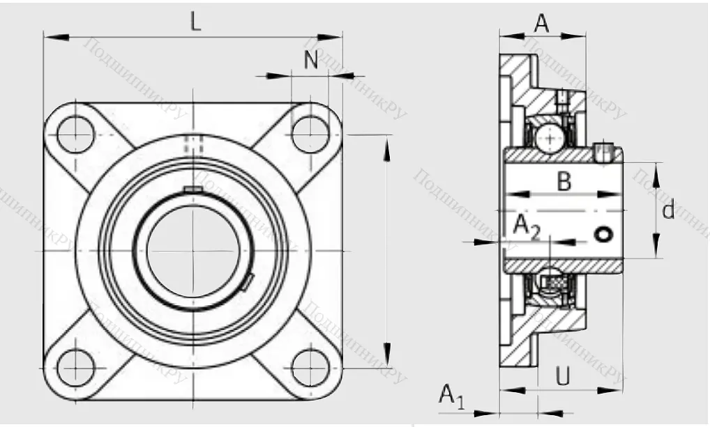 Подшипниковый узел UCF 212 J 7 в Химках