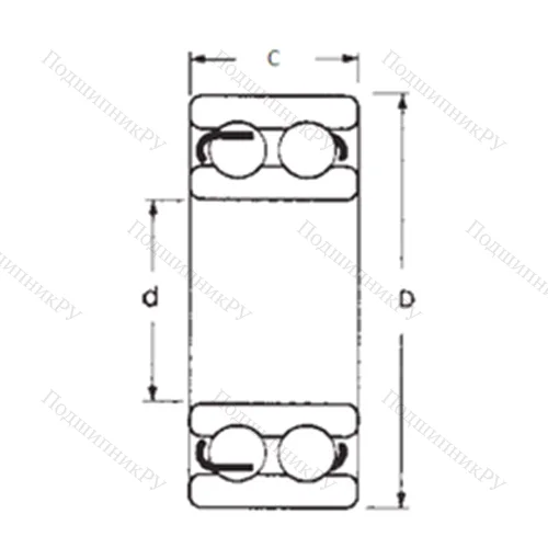 Подшипник шариковый радиальный 4313-2RS