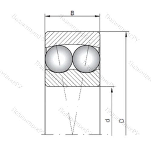 Подшипник шариковый радиальный самоцентрирующийся 1412 от производителя  CX Подшипник шариковый радиальный самоцентрирующийся 1412 от производителя  CX