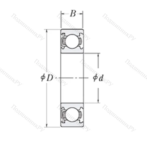 Подшипник шариковый радиальный