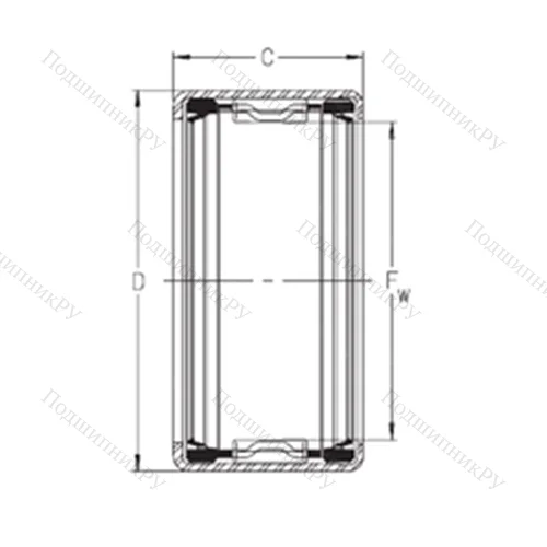 Подшипник игольчатый радиальный SCE 47PP