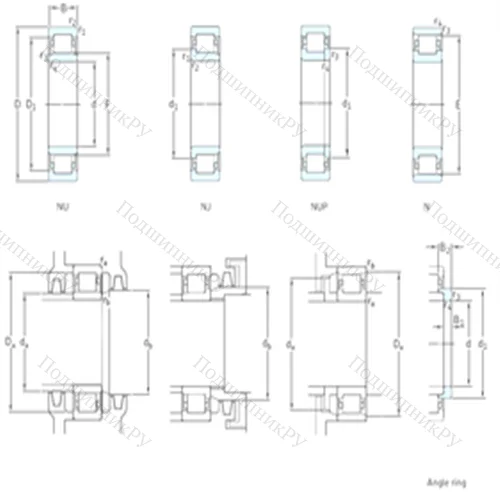 Подшипник роликовый радиальный NJ 417 от производителя  SKF