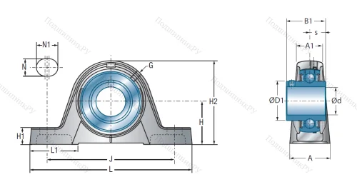 Подшипниковый узел UCPE 204 в Химках