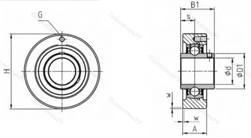 Подшипниковый узел UCC 212 в Химках
