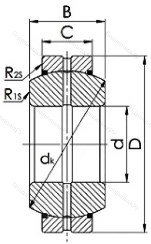 Шарнирный подшипник GEH 45 ES 2RS в Химках