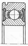 Подшипник 6211 2RSN размер 55x100x21 от производителя  SKF