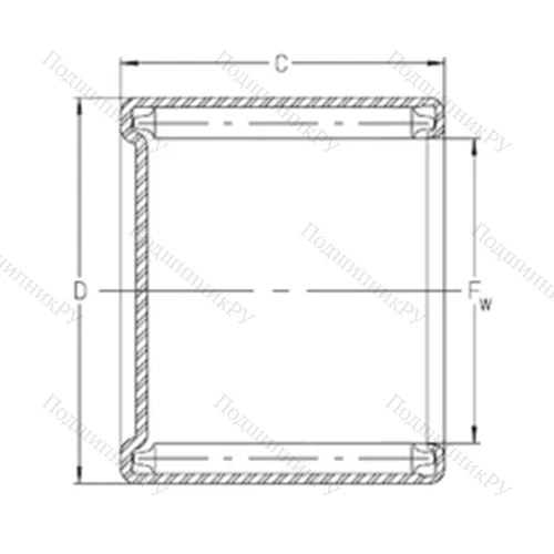 Подшипник игольчатый радиальный CS 1210