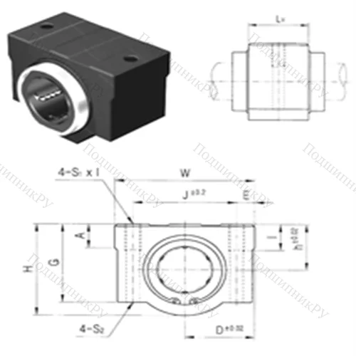 Подшипник шариковый линейный SCE 8VUU