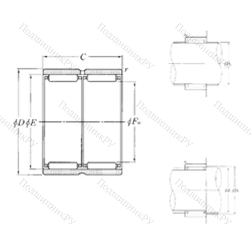 Подшипник игольчатый радиальный RNAO-17?25?20ZW