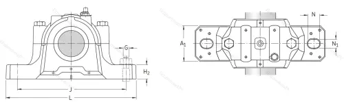 Подшипниковый корпус SNL 217 в Химках