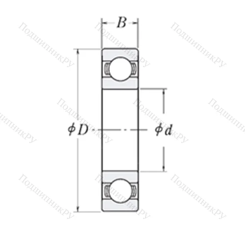 Подшипник шариковый радиальный