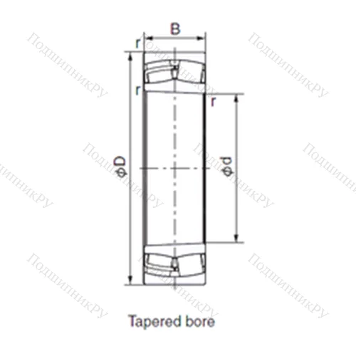 Подшипник роликовый радиальный 23026EK