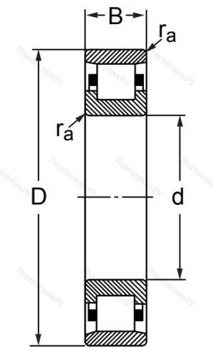 Цилиндрический роликовый подшипник 2226 (N 226) в Химках
