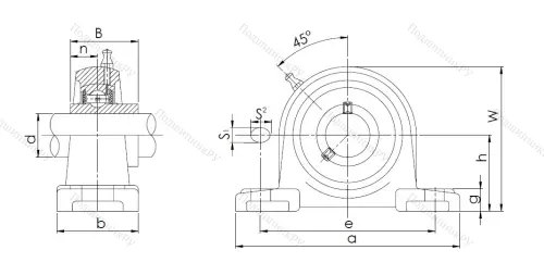 Подшипниковый узел UCP 210 (480210) в Химках