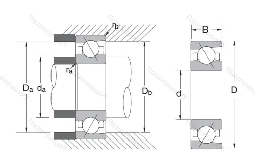 Сверхточный подшипник 7202 A 5TRDULP 3 от производителя  NSK