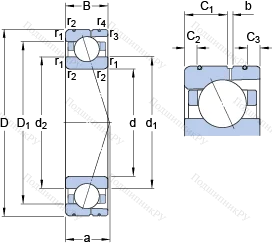 Подшипник 7011 ACD/HCP 4AL