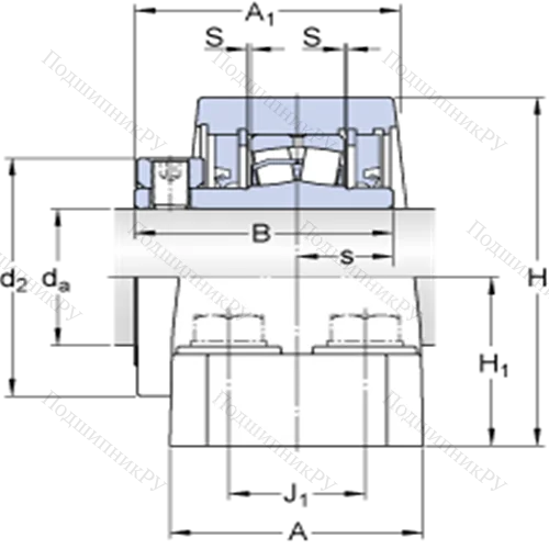 Стационарные роликоподшипниковые узлы (SKF ConCentra, для дюймовых валов) FSYE 2 15/16-3