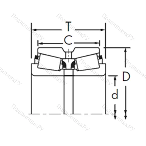 Подшипник роликовый радиально-упорный 3490/3423D+X 1S-3490 от производителя  TIMKEN Подшипник роликовый радиально-упорный 3490/3423D+X 1S-3490 от производителя  TIMKEN