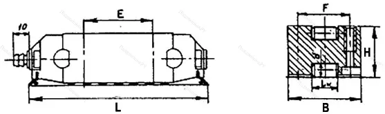 Подшипник  ЛОК-26Т размер 132x40x26