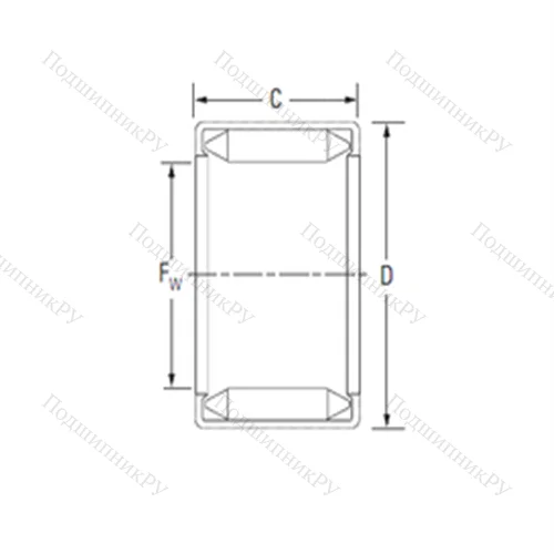 Подшипник игольчатый радиальный B 146