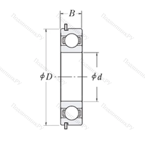 Подшипник шариковый радиальный