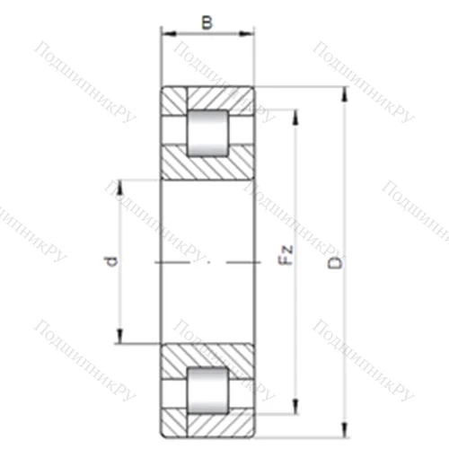 Подшипник роликовый радиальный NP 424 от производителя  CX
