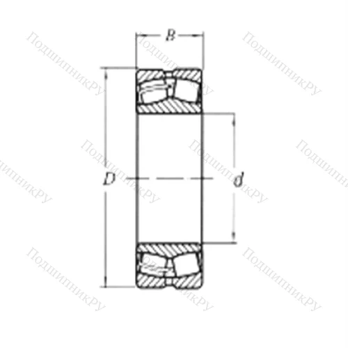 Подшипник роликовый радиальный самоцентрирующийся 22252MW 33 от производителя  CRAFT Подшипник роликовый радиальный самоцентрирующийся 22252MW 33 от производителя  CRAFT