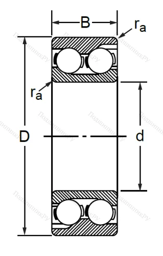Радиально-упорный шариковый подшипник 3056205 (3205 ATN) в Химках